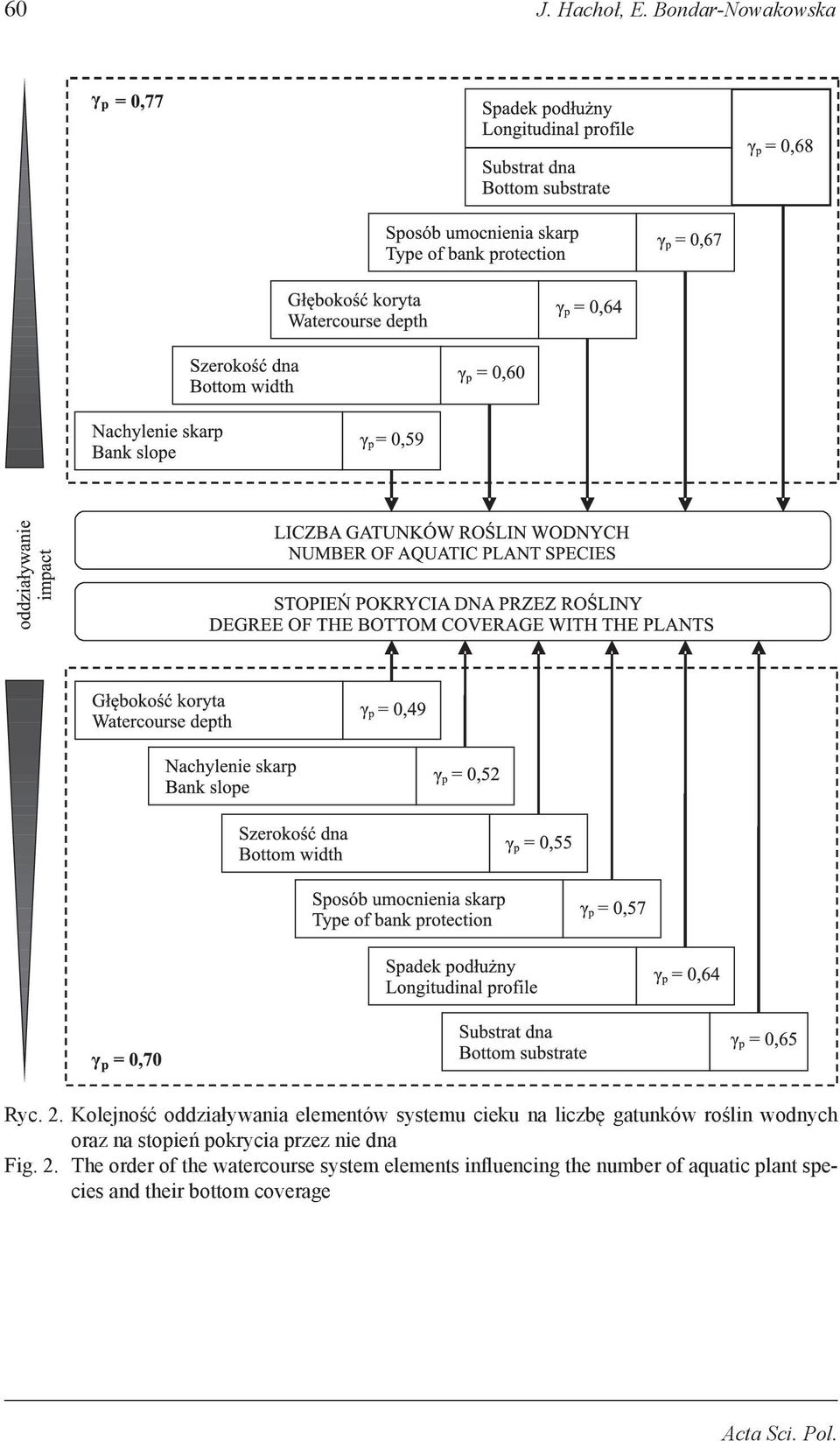 wodnych oraz na stopień pokrycia przez nie dna Fig. 2.