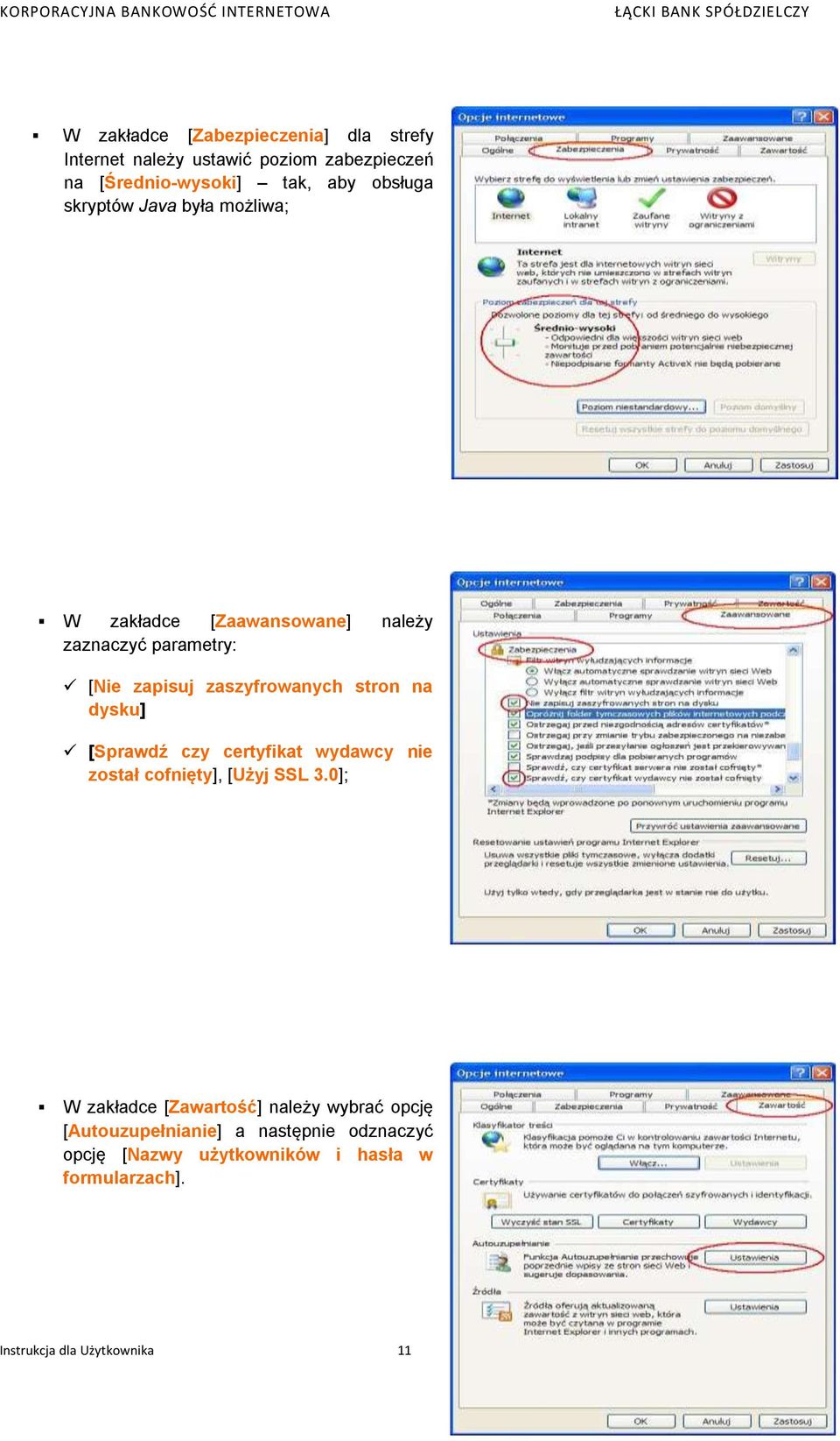 dysku] [Sprawdź czy certyfikat wydawcy nie został cofnięty], [Użyj SSL 3.