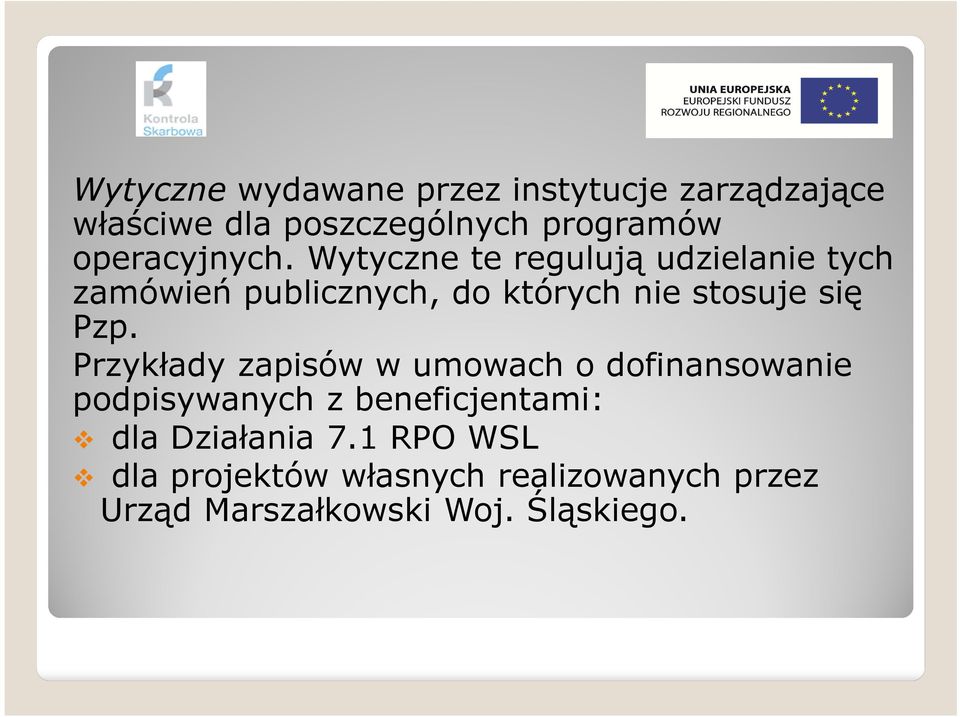 Wytyczne te regulują udzielanie tych zamówień publicznych, do których nie stosuje się Pzp.