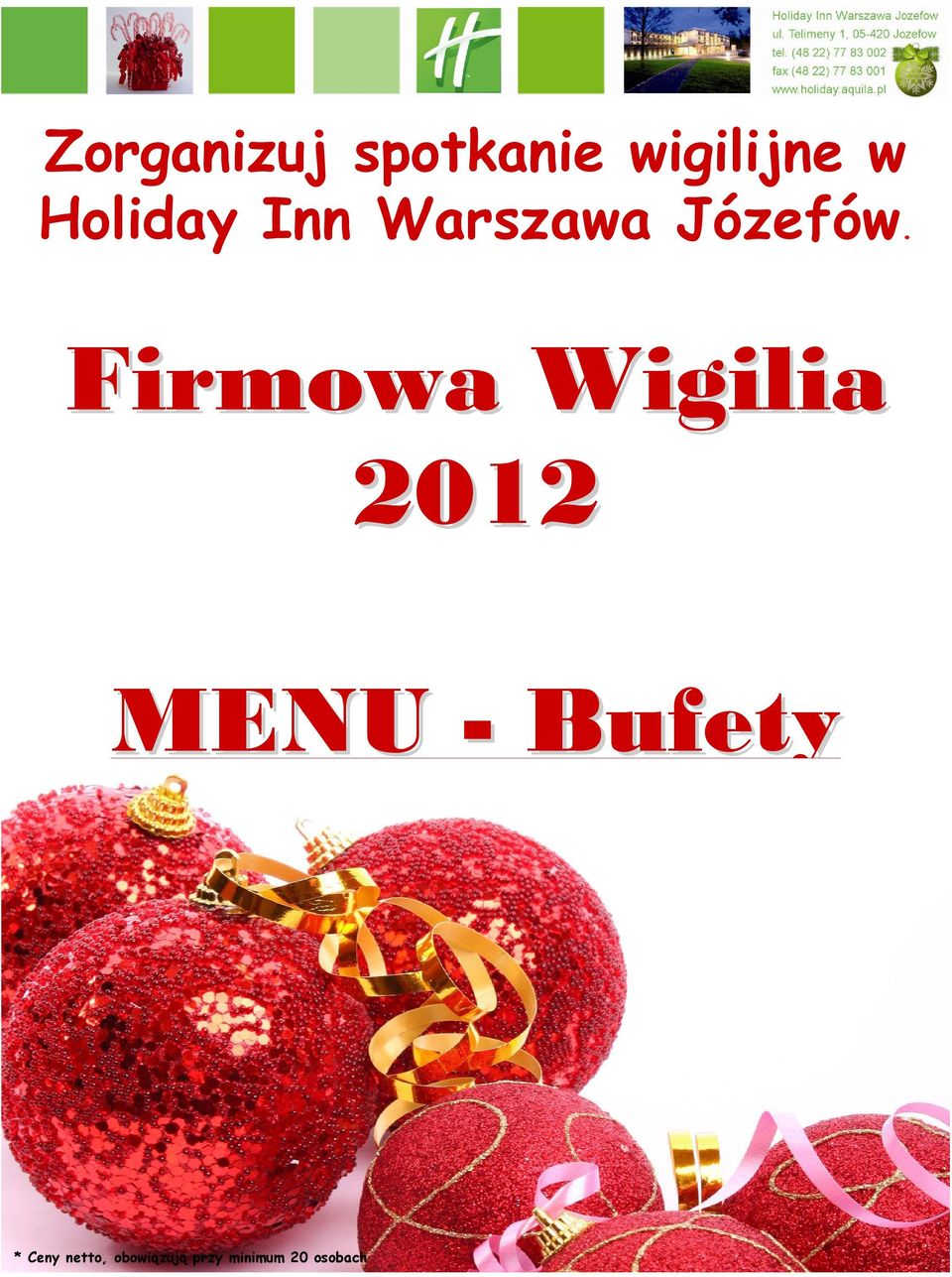 Firmowa Wigilia 2012 MENU - Bufety *