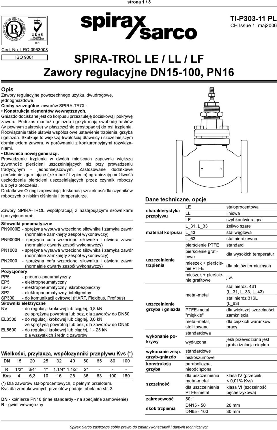 Podczas montażu gniazdo i grzyb mają swobodę ruchów (w pewnym zakresie) w płaszczyźnie prostopadłej do osi trzpienia. Rozwiązanie takie ułatwia współosiowe ustawienie trzpienia, grzyba i gniazda.