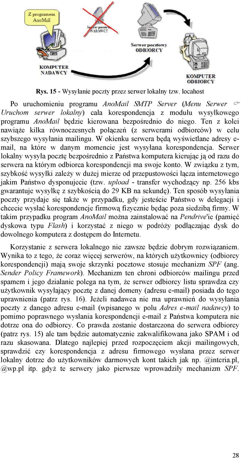 Ten z kolei nawi%e kilka równoczesnych po%czej (z serwerami odbiorców) w celu szybszego wysyania mailingu.