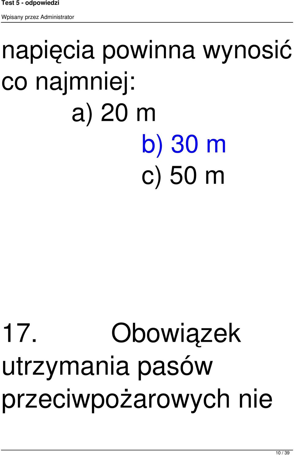 50 m 17.