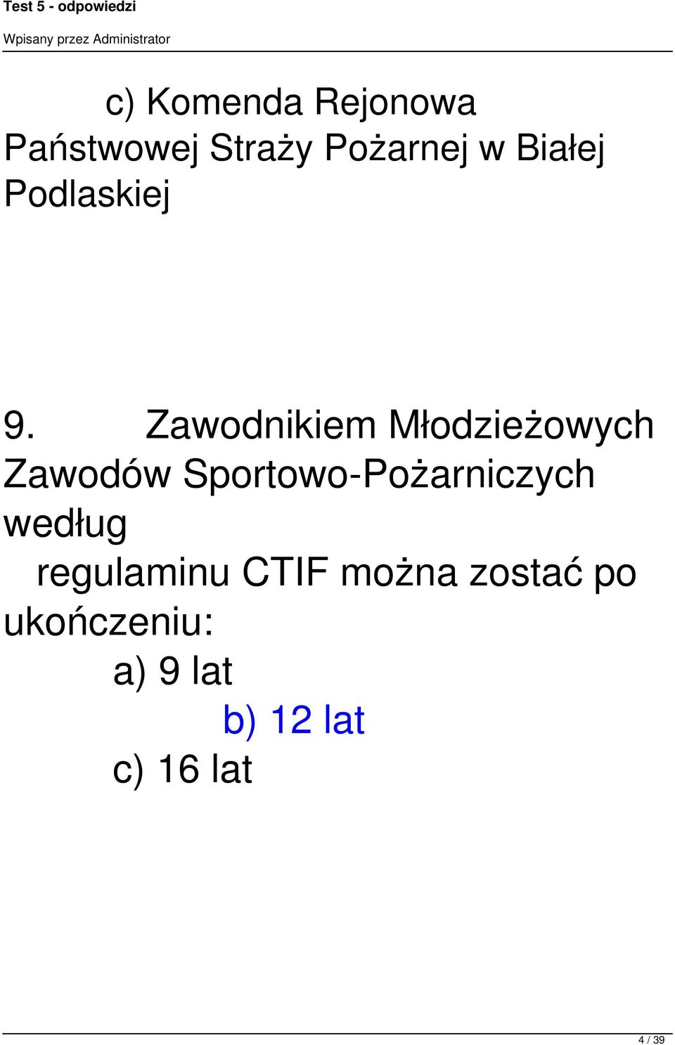 Zawodnikiem Młodzieżowych Zawodów