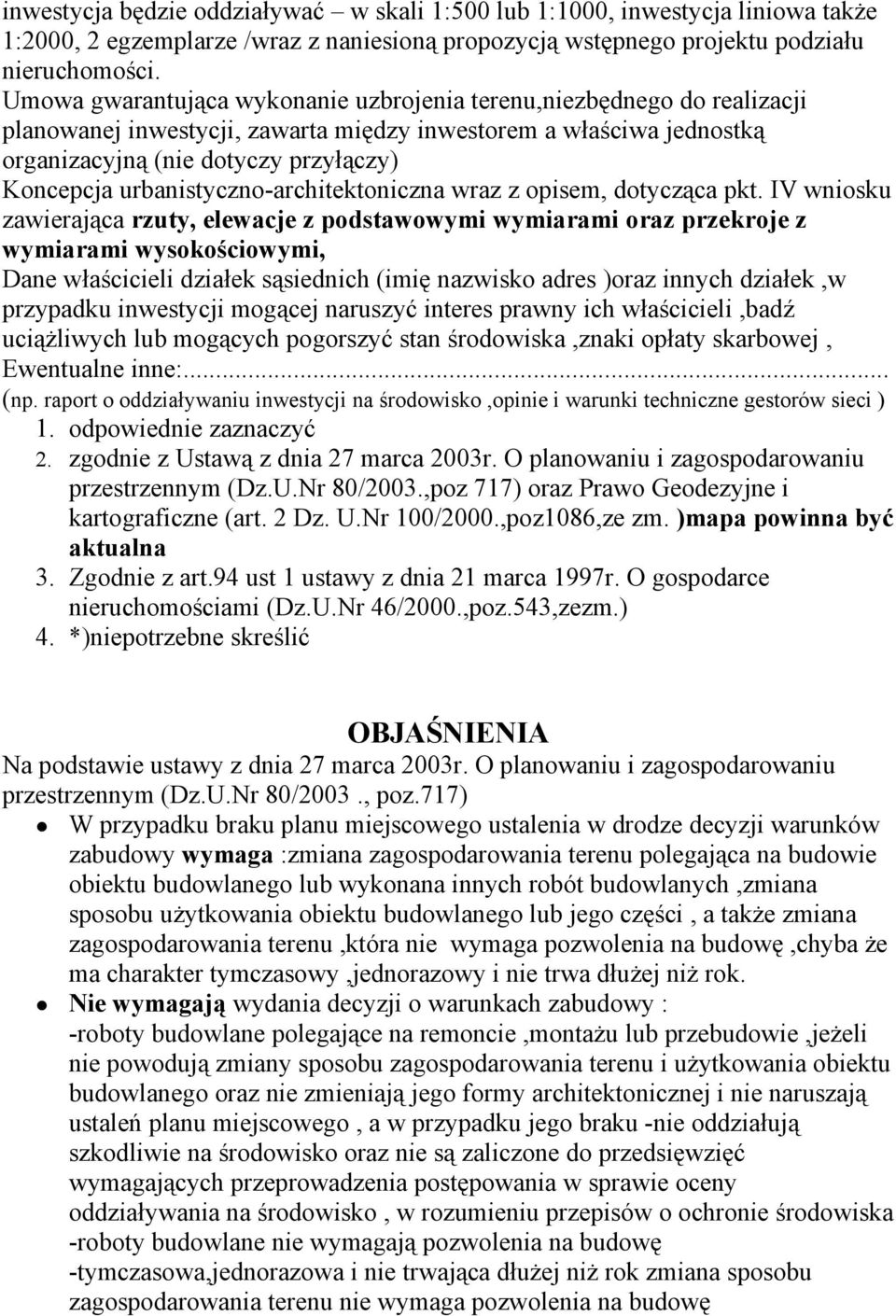 urbanistyczno-architektoniczna wraz z opisem, dotycząca pkt.