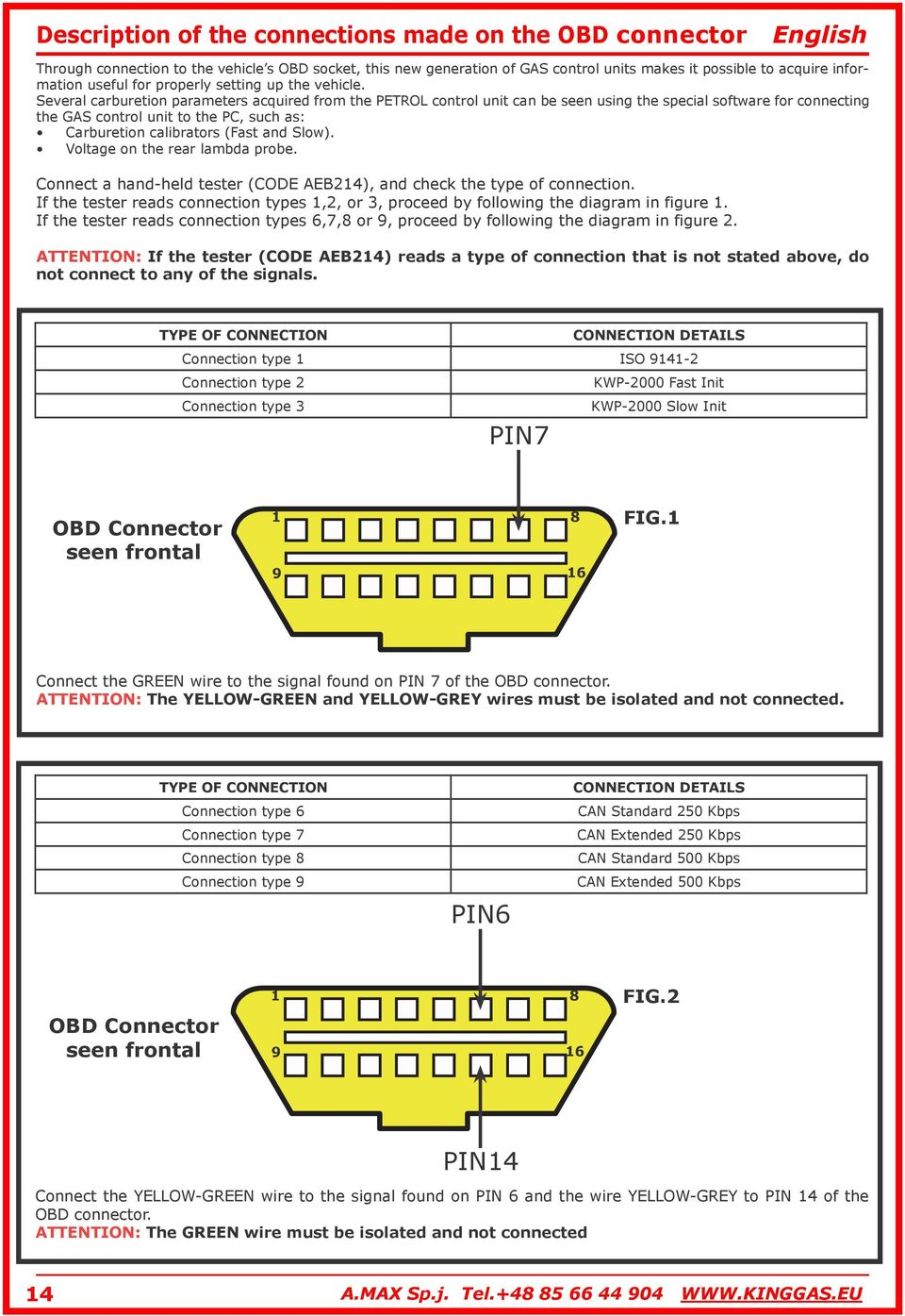 Several carburetion parameters acquired from the PETROL control unit can be seen using the special software for connecting the GAS control unit to the PC, such as: Carburetion calibrators (Fast and