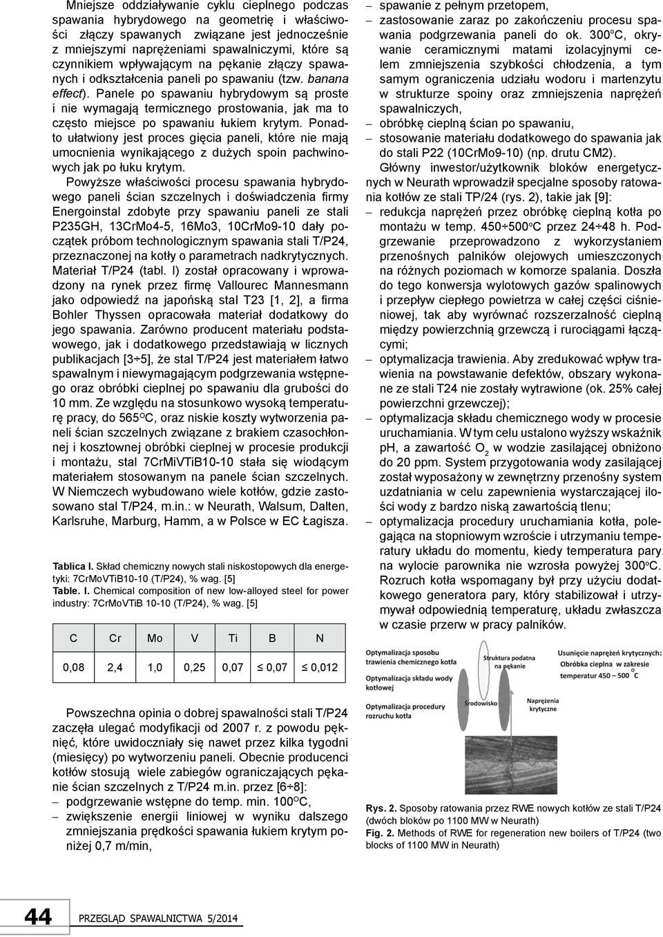 Panele po spawaniu hybrydowym są proste i nie wymagają termicznego prostowania, jak ma to często miejsce po spawaniu łukiem krytym.