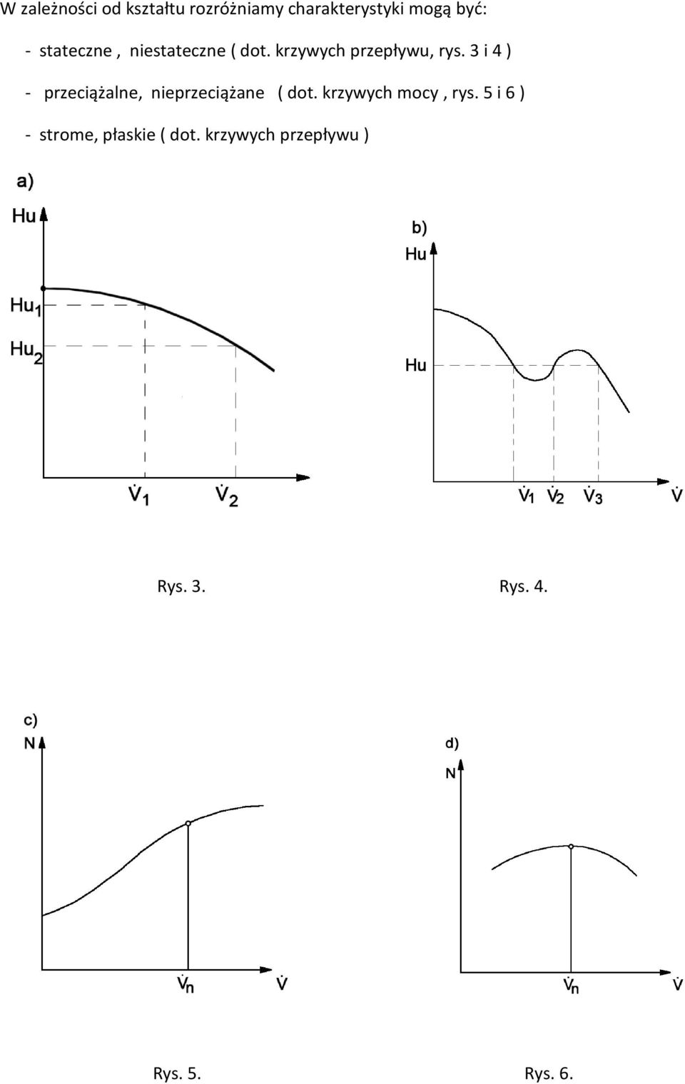 3 i 4 ) - przeciążalne, nieprzeciążane ( dot. krzywych mocy, rys.
