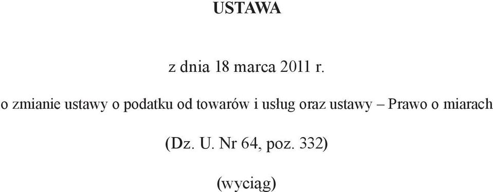 towarów i usług oraz ustawy Prawo