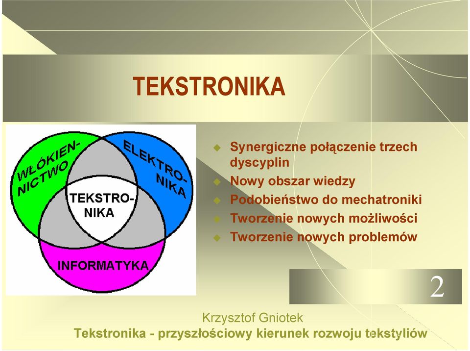 Podobieństwo do mechatroniki Tworzenie