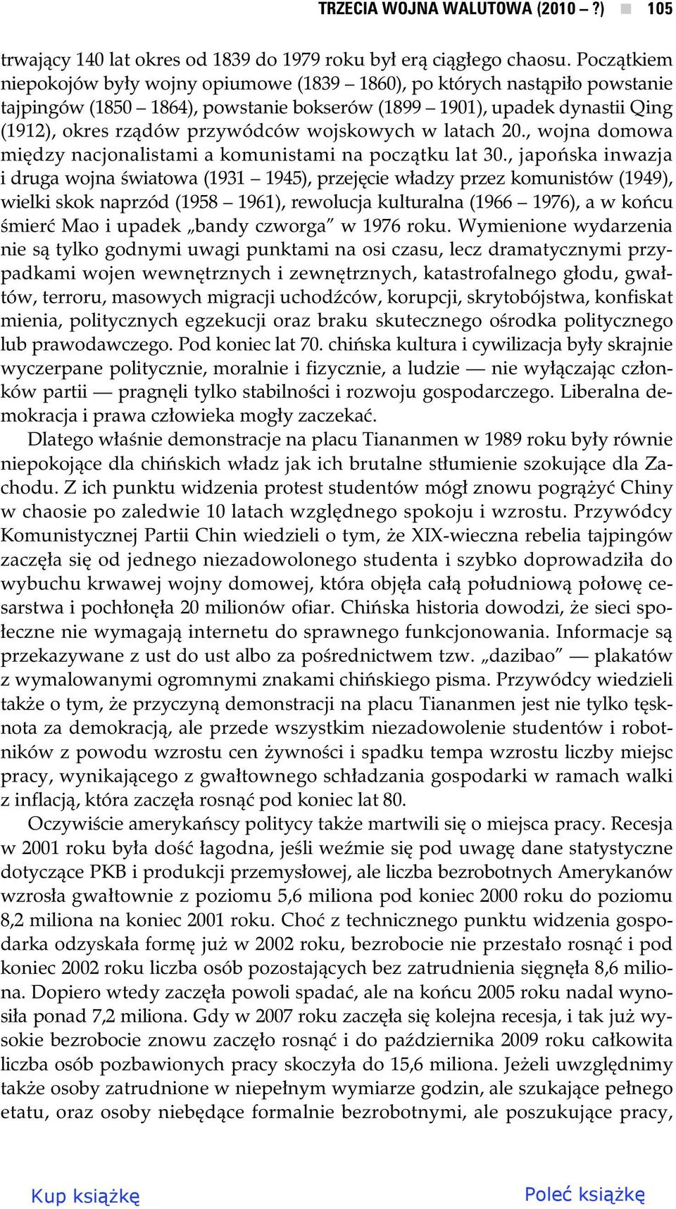 wojskowych w latach 20., wojna domowa mi dzy nacjonalistami a komunistami na pocz tku lat 30.