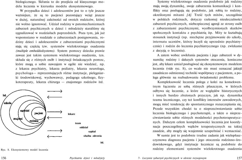 Udział rodziny w patomechanizmach zaburzeń psychicznych u dzieci i młodzieży staraliśmy się sygnalizować w rozdziałach poprzednich.