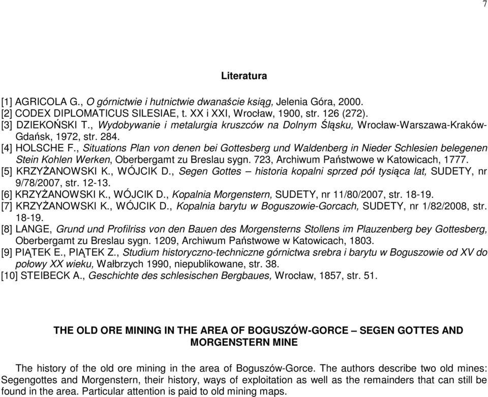 , Situations Plan von denen bei Gottesberg und Waldenberg in Nieder Schlesien belegenen Stein Kohlen Werken, Oberbergamt zu Breslau sygn. 723, Archiwum Państwowe w Katowicach, 1777.
