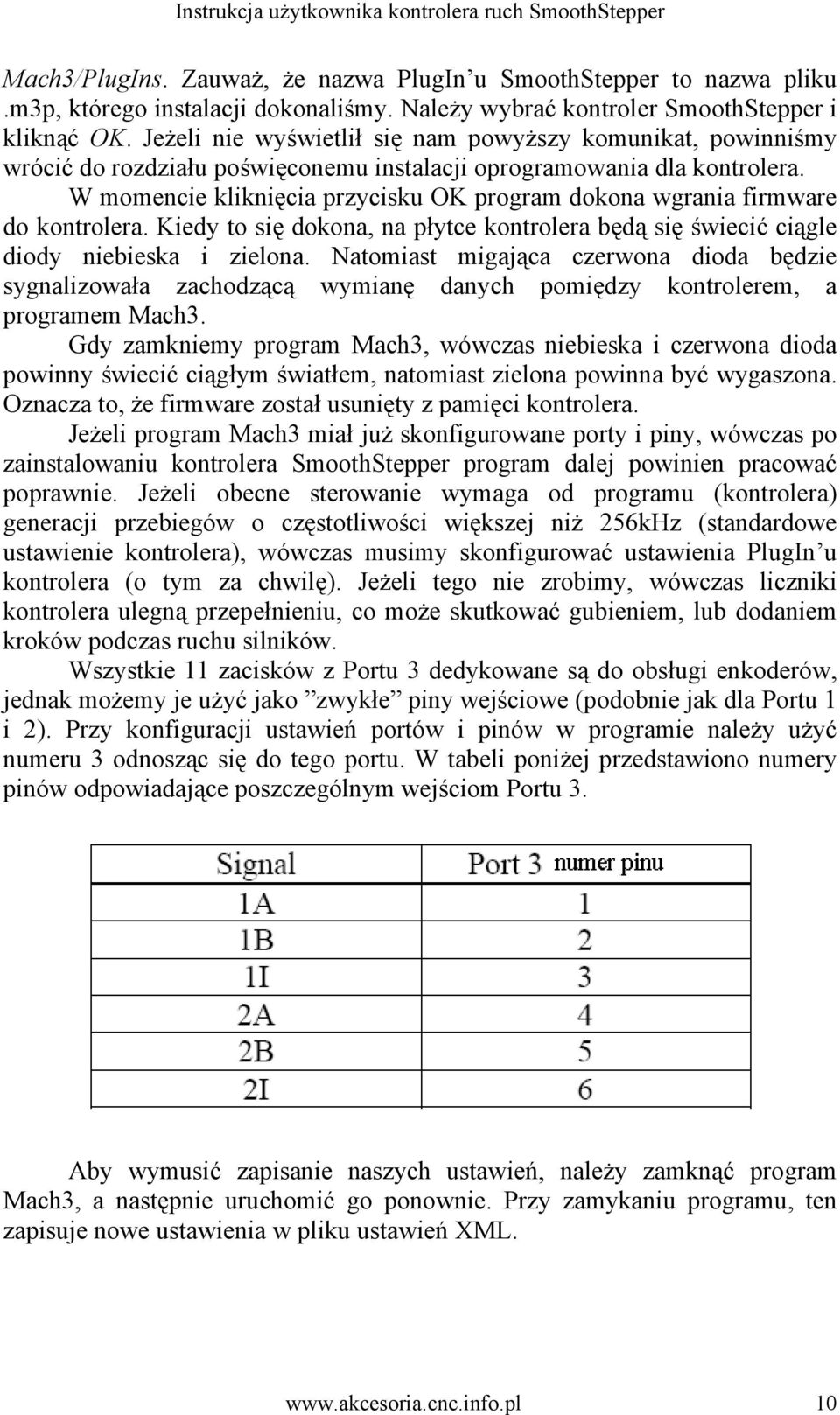 W momencie kliknięcia przycisku OK program dokona wgrania firmware do kontrolera. Kiedy to się dokona, na płytce kontrolera będą się świecić ciągle diody niebieska i zielona.