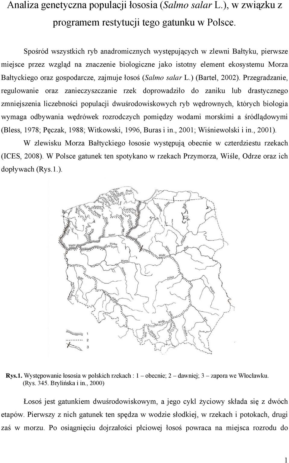 zajmuje łosoś (Salmo salar L.) (Bartel, 2002).