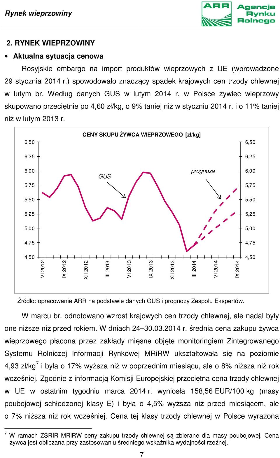 w Polsce żywiec wieprzowy skupowano przeciętnie po 4,60 zł/kg, o 9% taniej niż w styczniu 2014 r. i o 11% taniej niż w lutym 2013 r.