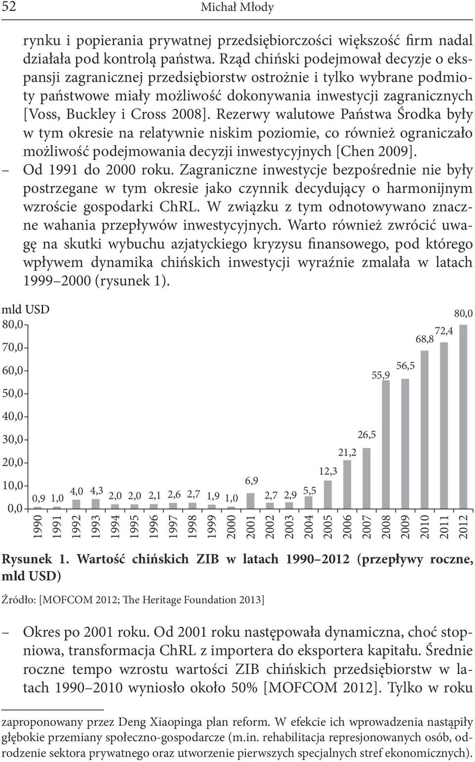 Rezerwy walutowe Państwa Środka były w tym okresie na relatywnie niskim poziomie, co również ograniczało możliwość podejmowania decyzji inwestycyjnych [Chen 2009]. Od 1991 do 2000 roku.