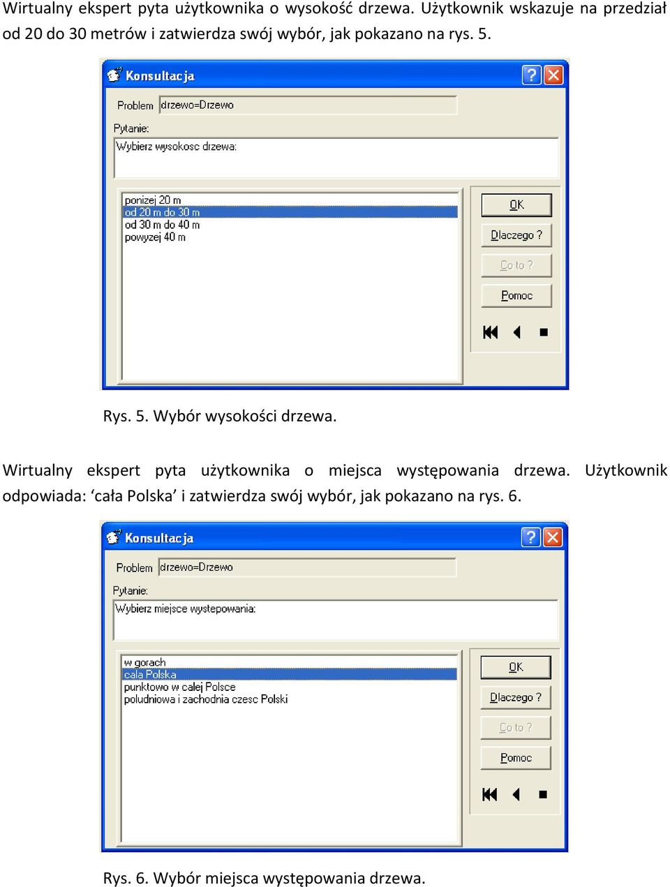 rys. 5. Rys. 5. Wybór wysokości drzewa.