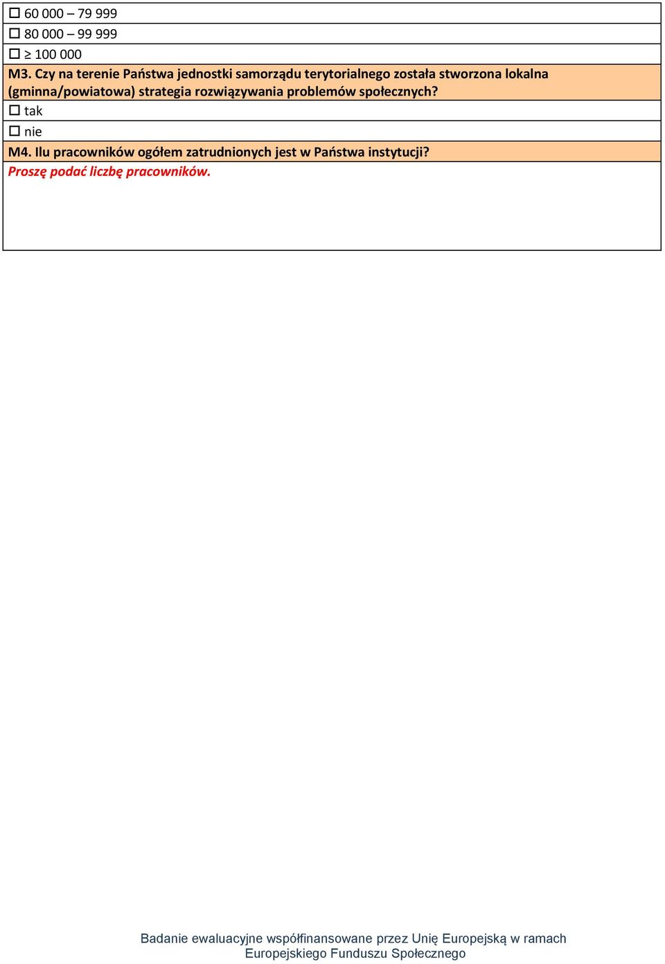 (gminna/powiatowa) strategia rozwiązywania problemów społecznych? tak nie M4.