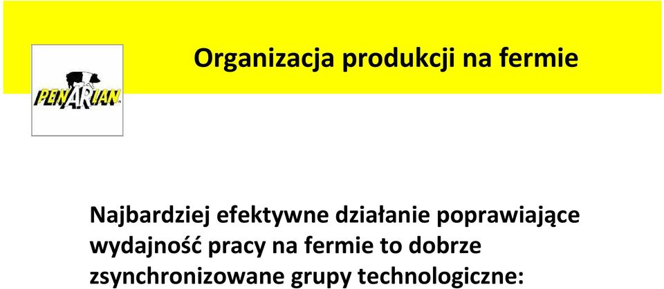 poprawiające wydajnośćpracy na fermie