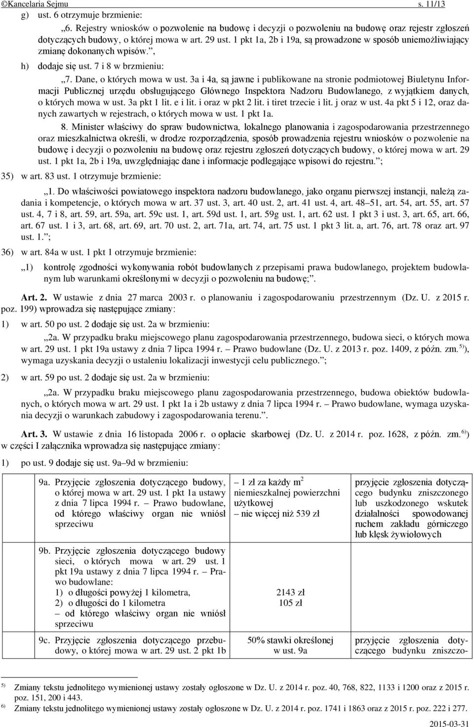 3a i 4a, są jawne i publikowane na stronie podmiotowej Biuletynu Informacji Publicznej urzędu obsługującego Głównego Inspektora Nadzoru Budowlanego, z wyjątkiem danych, o których mowa w ust.