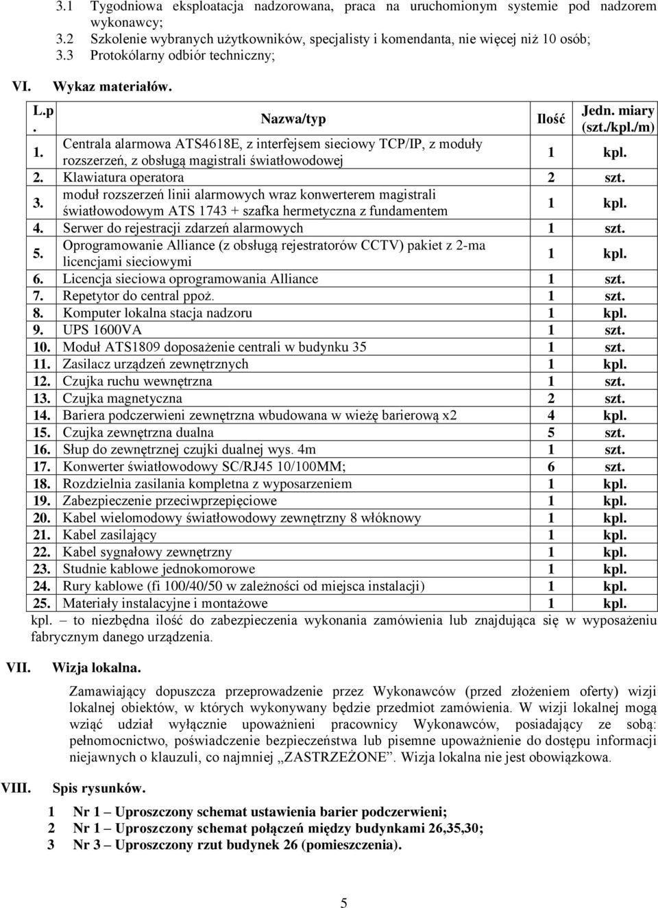 Centrala alarmowa ATS4618E, z interfejsem sieciowy TCP/IP, z moduły rozszerzeń, z obsługą magistrali światłowodowej 1 kpl. 2. Klawiatura operatora 2 szt. 3.