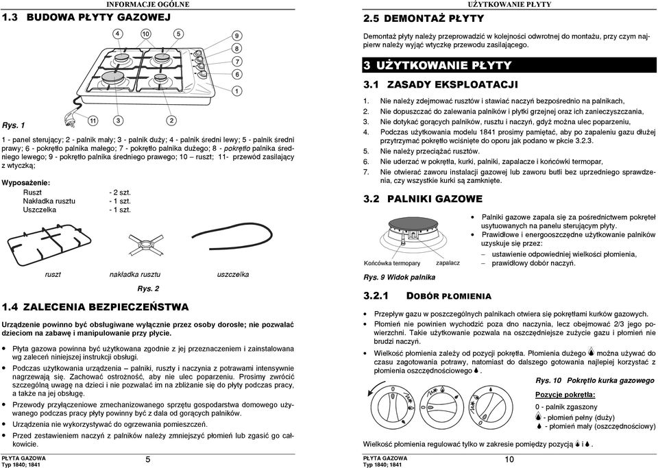 1 ZASADY EKSPLOATACJI Rys.