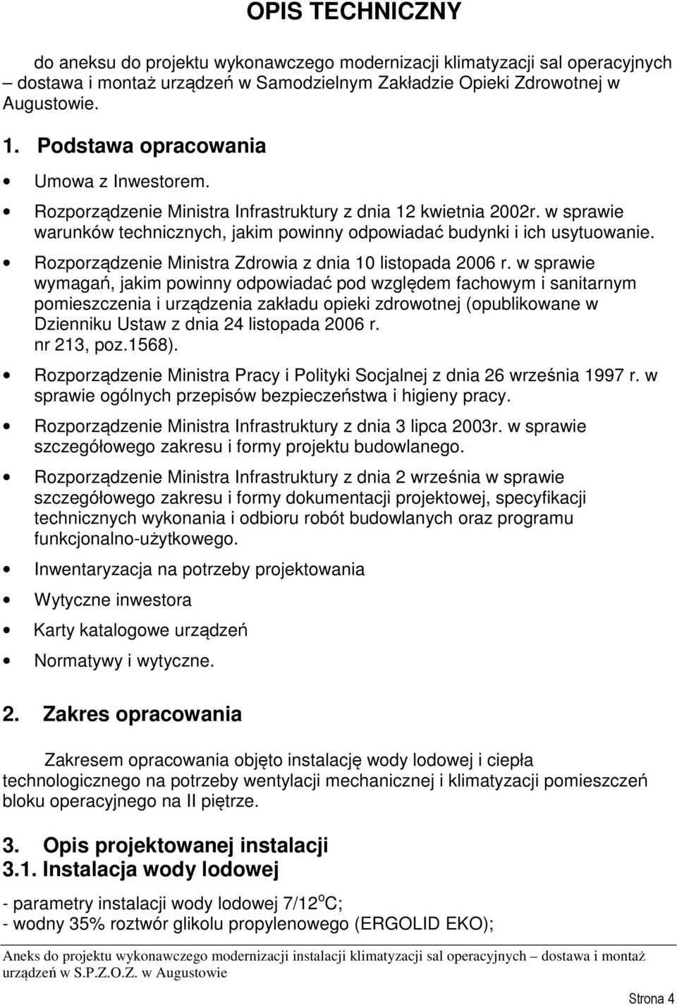 Rozporządzenie Ministra Zdrowia z dnia 10 listopada 2006 r.