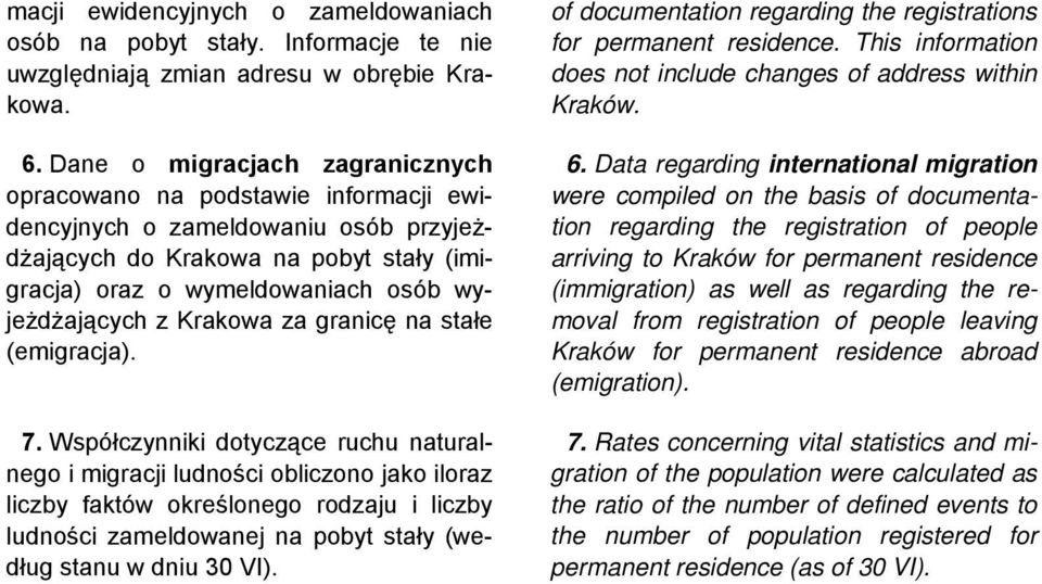 Krakowa za granicę na stałe (emigracja). 7.