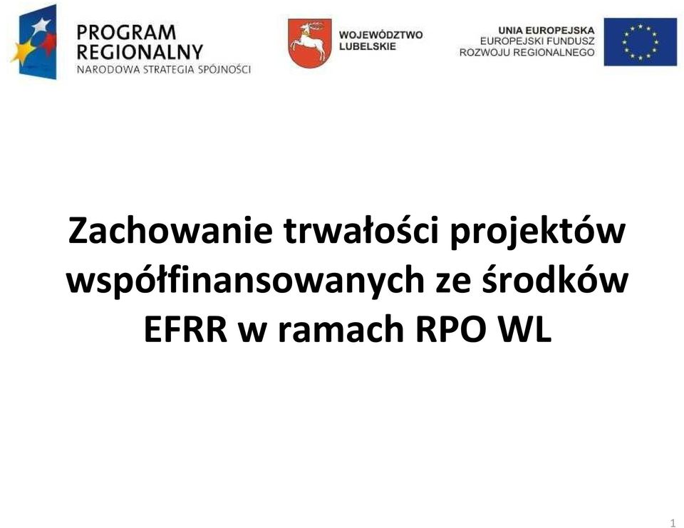 współfinansowanych