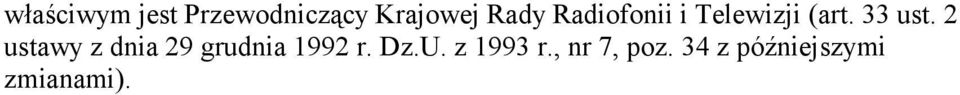 2 ustawy z dnia 29 grudnia 1992 r. Dz.U.