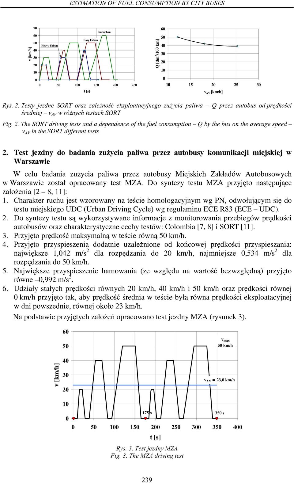 Test jezdny do badania zu ycia paliwa przez autobusy komunikacji miejskiej w Warszawie W celu badania zu ycia paliwa przez autobusy Miejskich Zak adów Autobusowych w Warszawie zosta opracowany test