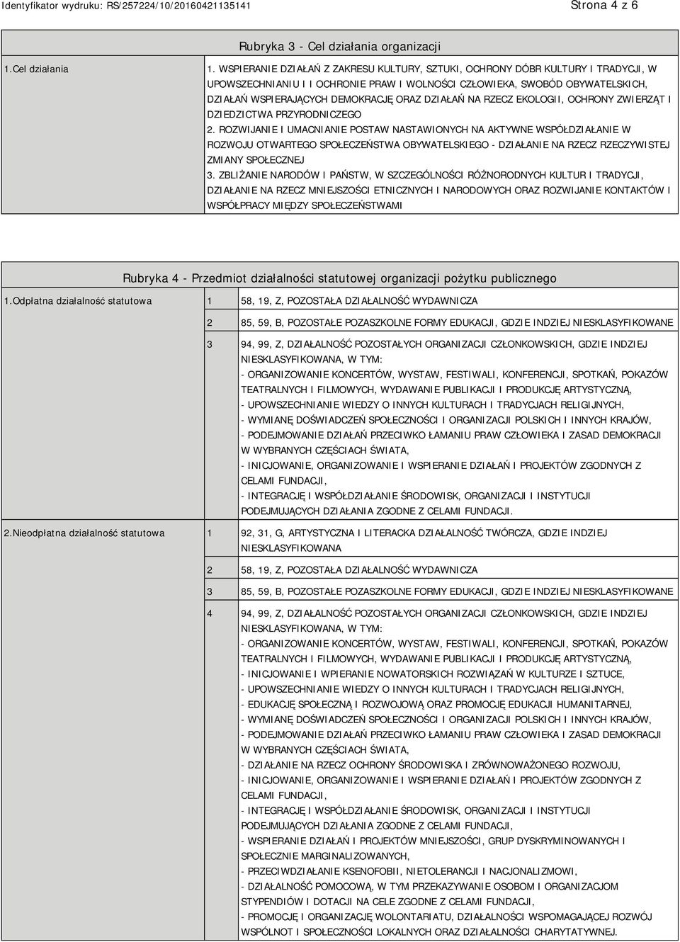 DZIAŁAŃ NA RZECZ EKOLOGII, OCHRONY ZWIERZĄT I DZIEDZICTWA PRZYRODNICZEGO 2.