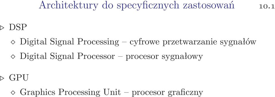 przetwarzanie sygnałów Digital Signal Processor