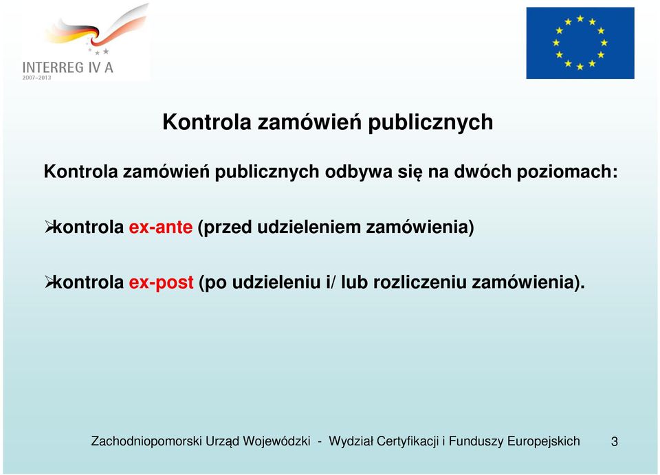 kontrola ex-ante (przed udzieleniem zamówienia)