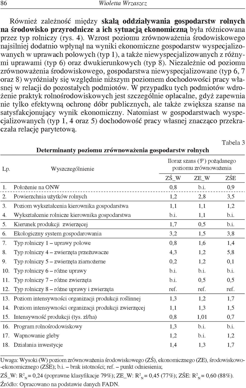 uprawami (typ 6) oraz dwukierunkowych (typ 8).