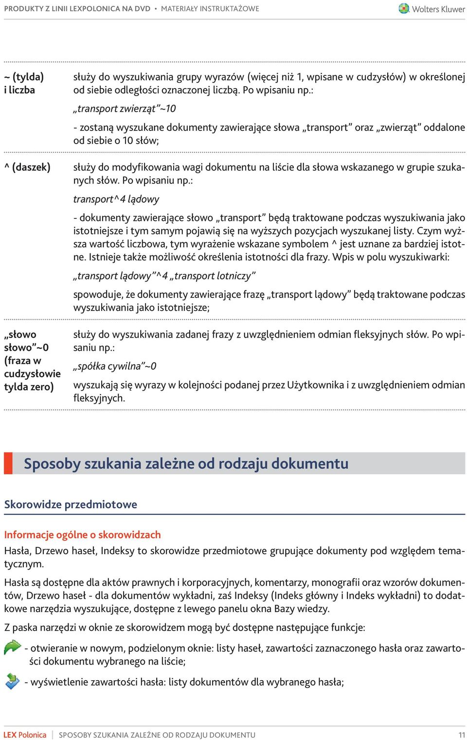 wskazanego w grupie szukanych słów. Po wpisaniu np.