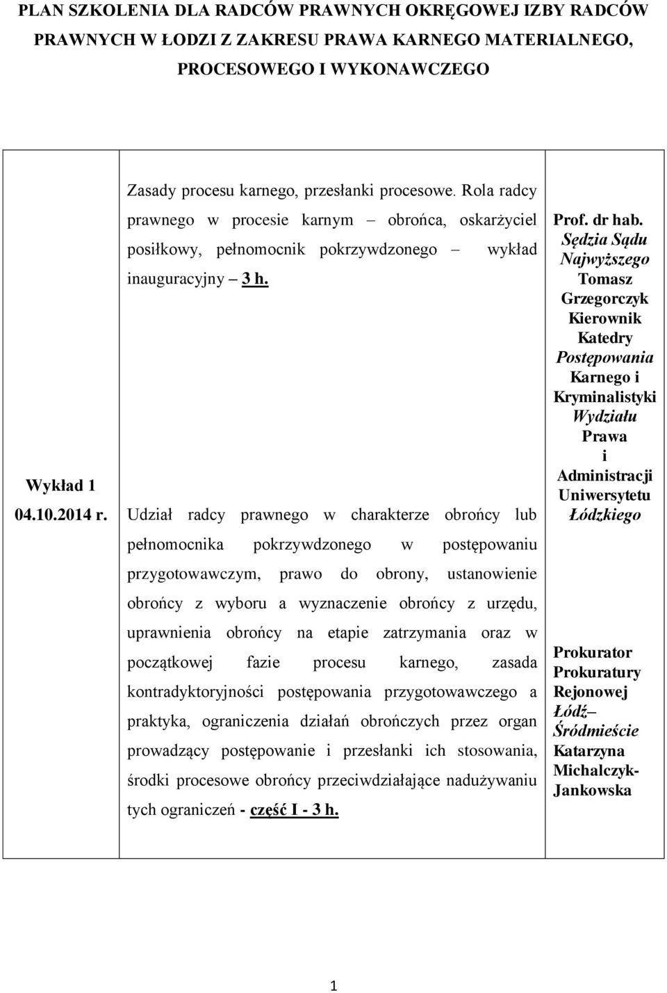 Udział radcy prawnego w charakterze obrońcy lub pełnomocnika pokrzywdzonego w postępowaniu przygotowawczym, prawo do obrony, ustanowienie obrońcy z wyboru a wyznaczenie obrońcy z urzędu, uprawnienia