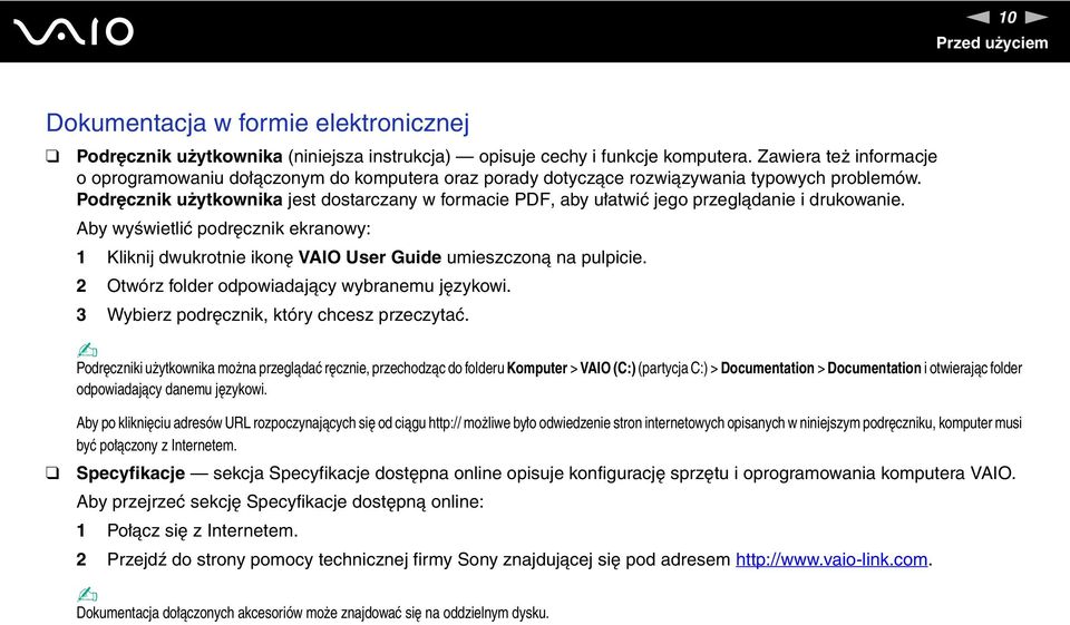 Podręcznik użytkownika jest dostarczany w formacie PDF, aby ułatwić jego przeglądanie i drukowanie.