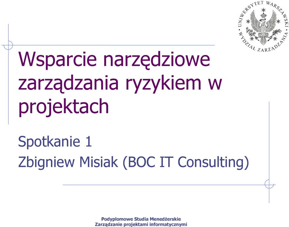 IT Consulting) Podyplomowe Studia