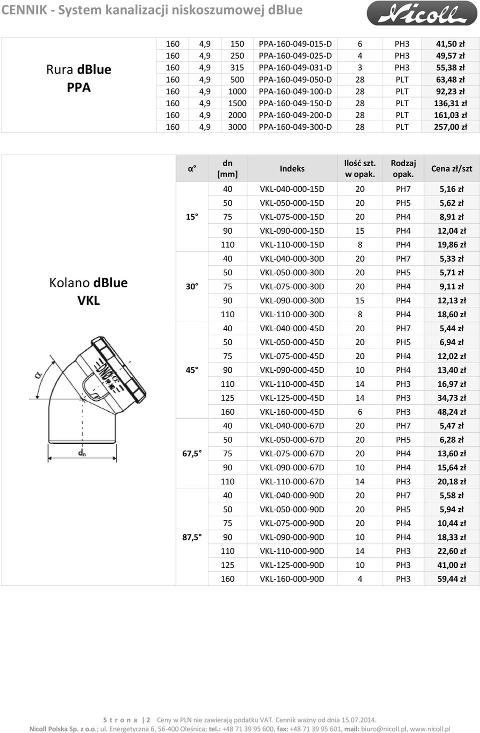 VKL α 15 30 45 67,5 87,5 40 VKL-040-000-15D 20 PH7 5,16 zł 50 VKL-050-000-15D 20 PH5 5,62 zł 75 VKL-075-000-15D 20 PH4 8,91 zł 90 VKL-090-000-15D 15 PH4 12,04 zł 110 VKL-110-000-15D 8 PH4 19,86 zł 40