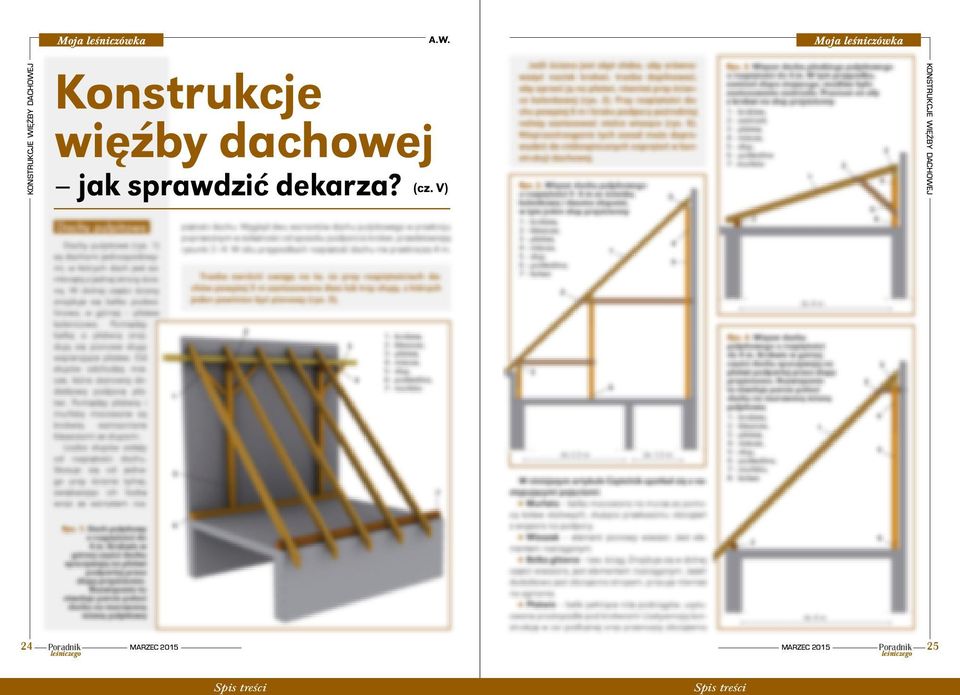 DACHOWEJ Konstrukcje więźby dachowej