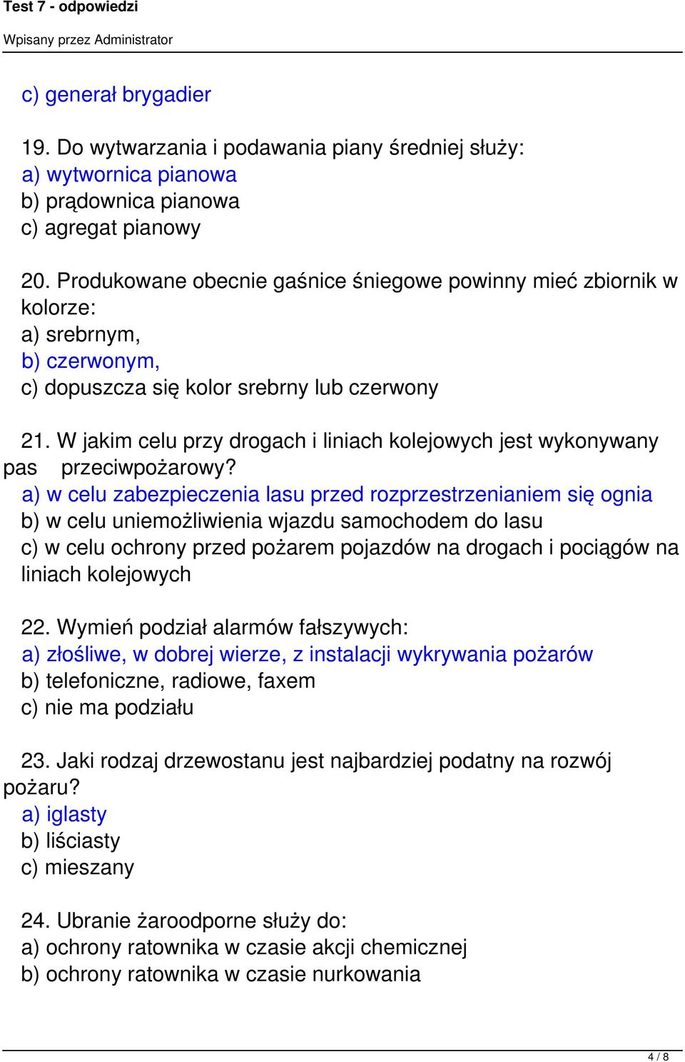 W jakim celu przy drogach i liniach kolejowych jest wykonywany pas przeciwpożarowy?