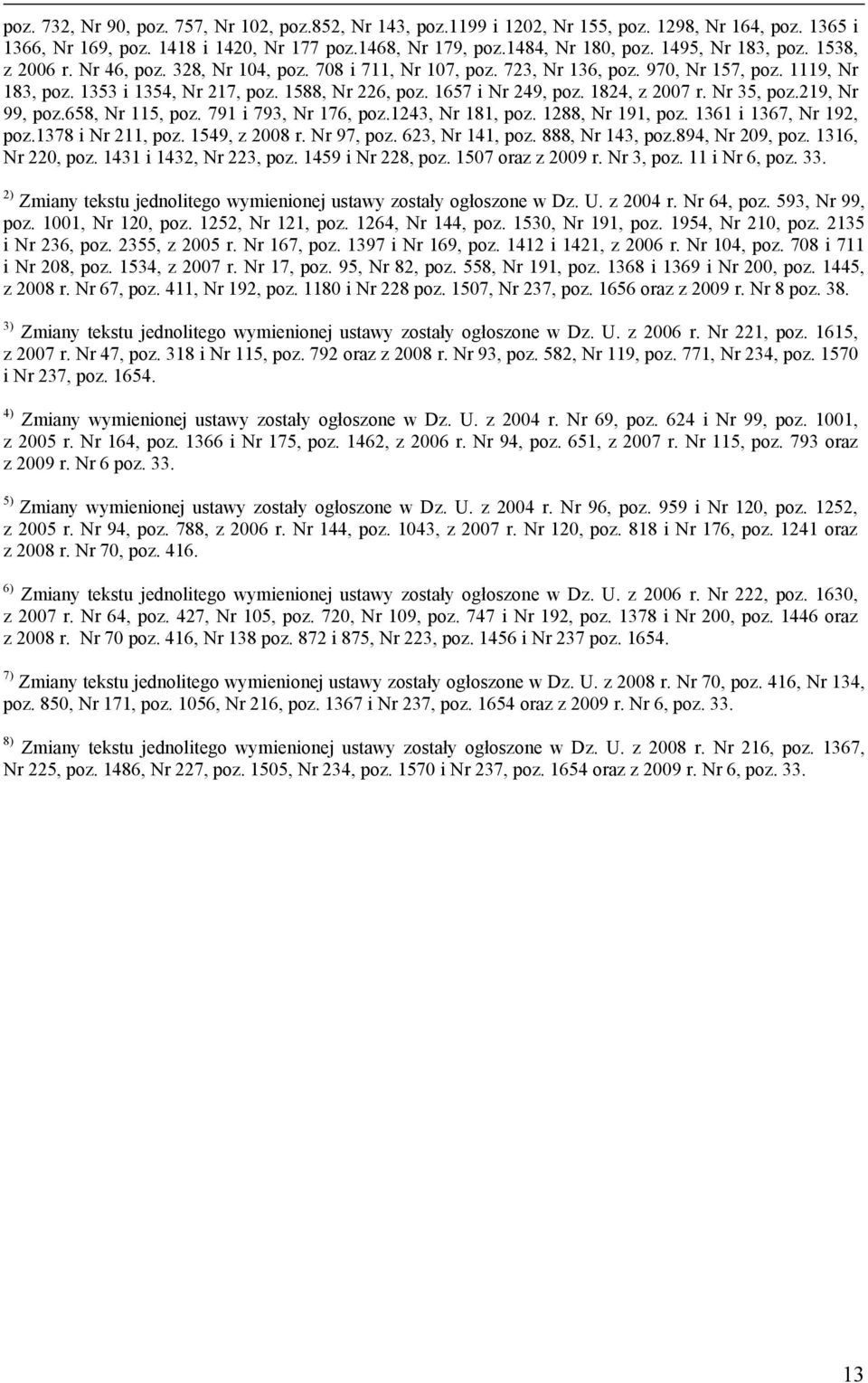 1657 i Nr 249, poz. 1824, z 2007 r. Nr 35, poz.219, Nr 99, poz.658, Nr 115, poz. 791 i 793, Nr 176, poz.1243, Nr 181, poz. 1288, Nr 191, poz. 1361 i 1367, Nr 192, poz.1378 i Nr 211, poz.
