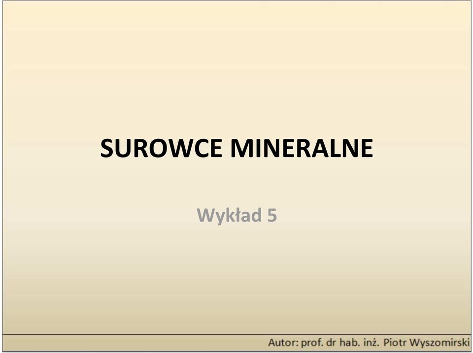 Wykład 5