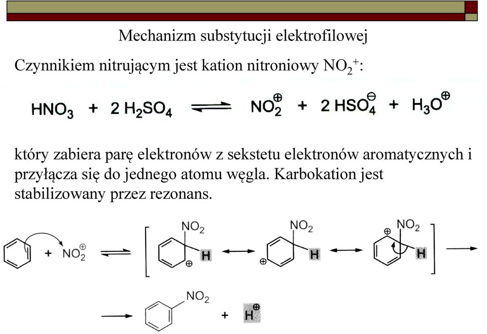 sekstetu elektronów aromatycznych i przyłącza się do jednego