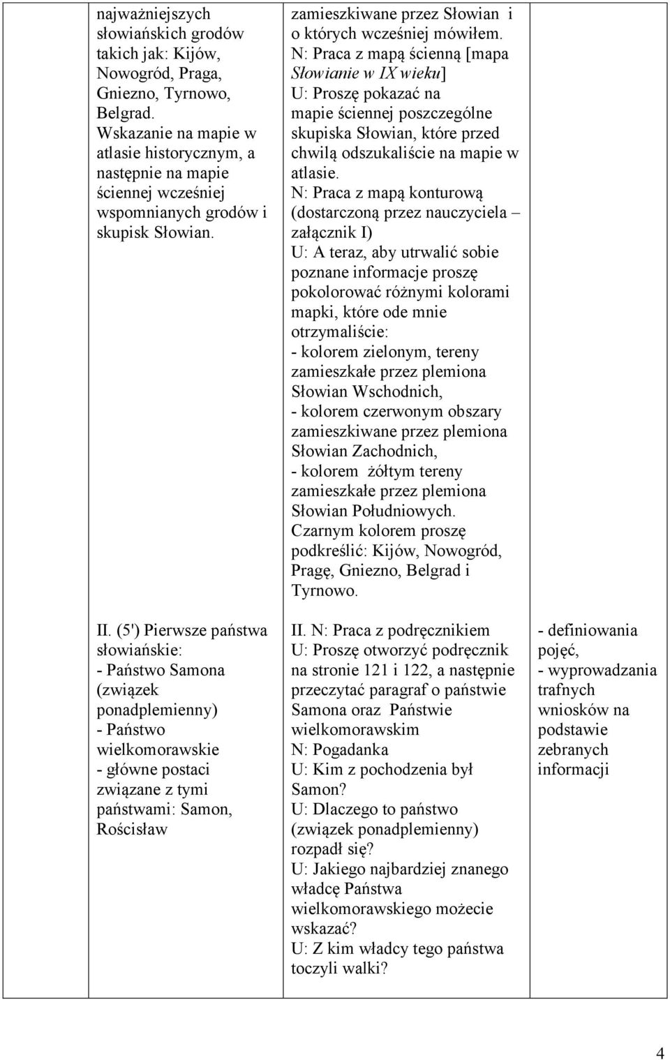 (5') Pierwsze państwa słowiańskie: - Państwo Samona (związek ponadplemienny) - Państwo wielkomorawskie - główne postaci związane z tymi państwami: Samon, Rościsław zamieszkiwane przez Słowian i o