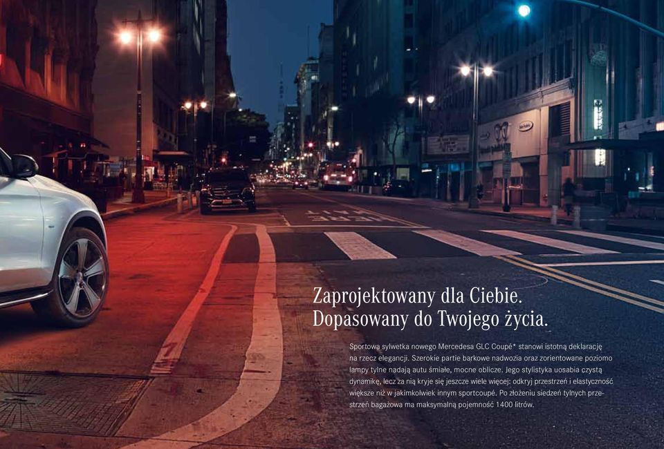 Szerokie partie barkowe nadwozia oraz zorientowane poziomo lampy tylne nadają autu śmiałe, mocne oblicze.