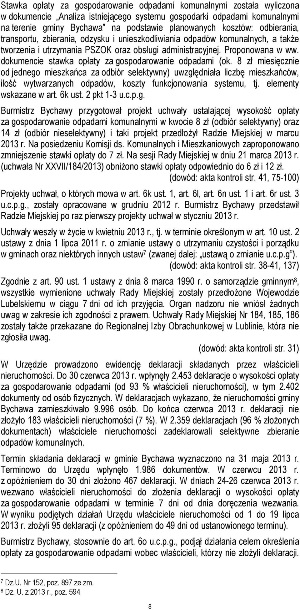 dokumencie stawka opłaty za gospodarowanie odpadami (ok.