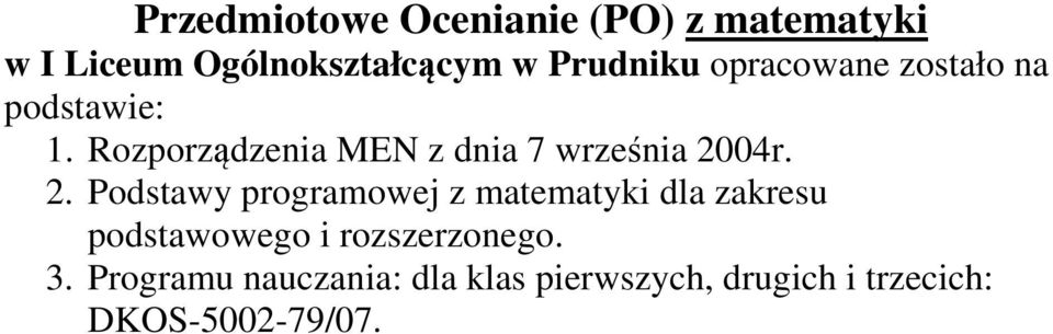 Rozporządzenia MEN z dnia 7 września 20